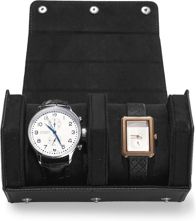 Oirlv Luxury Hexagonal Leather Watch Travel Case Watch Organizer Case - Image 2