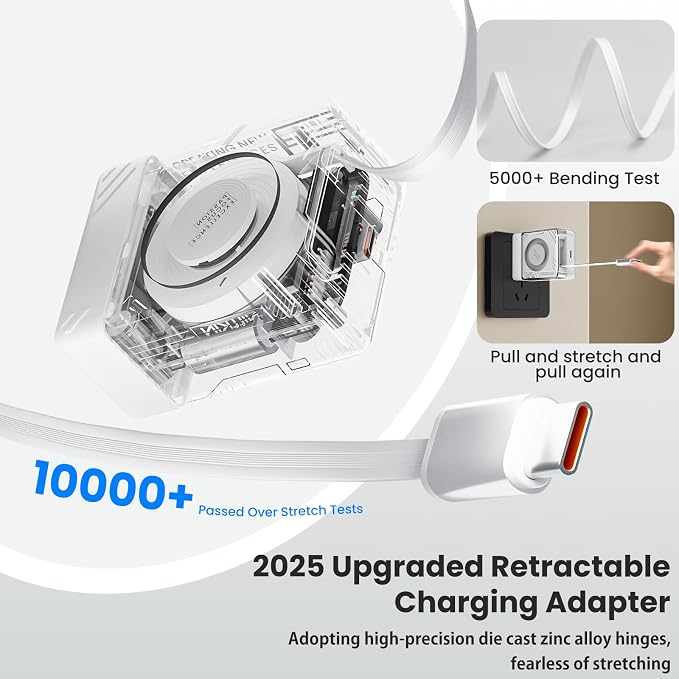 Nillkin FlexLine 65W for Retractable Wall Charger, Dual-Port - Image 8