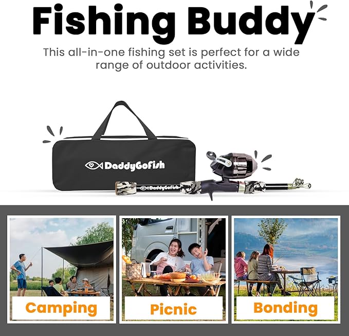 DaddyGoFish Kids Fishing Pole - Image 6