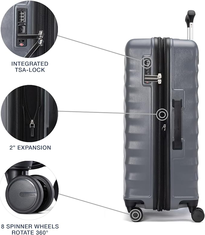 Travelpro Maxlite Air V2 Hardside Expandable Checked Luggage, 8 Spinner Wheels - Image 4