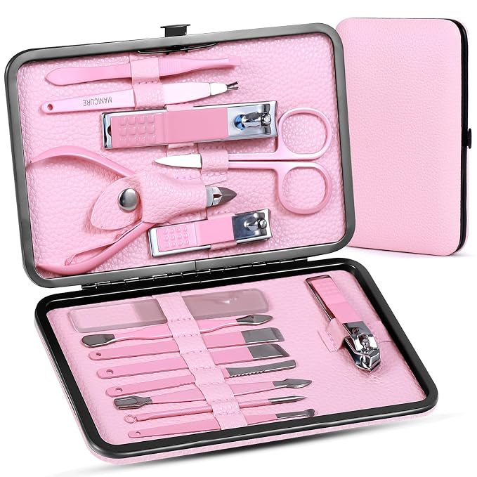 Women' Manicure Set Pedicure Kit Nail Clippers Set Fingernail Clipper Set by QLNE