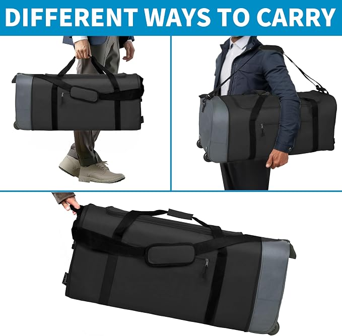 Finnhomy 100L Foldable Rolling Duffel Bag - Image 6