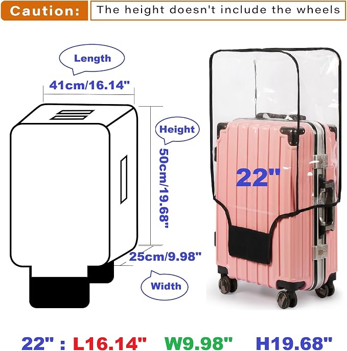 Clear PVC Suitcase Cover - Image 2