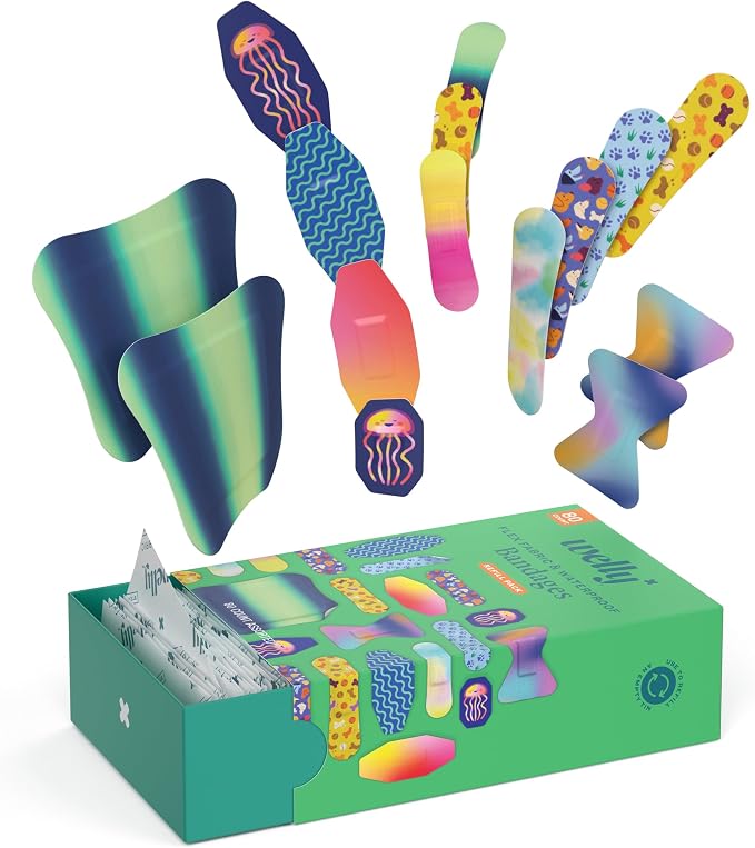Welly Bandage Family Pack | Adhesive Flexible Fabric & Waterproof Bandages | - Image 2