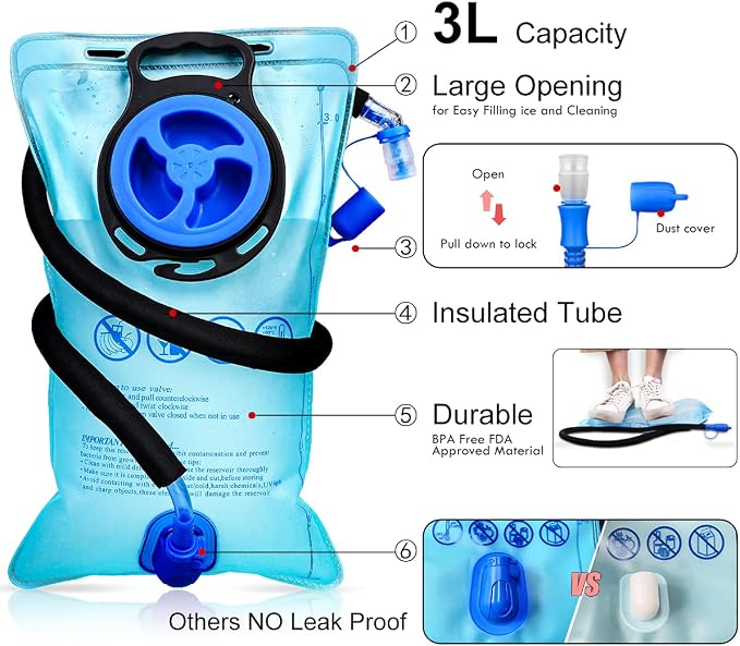 Insulated Hydration Backpack Pack - Image 3