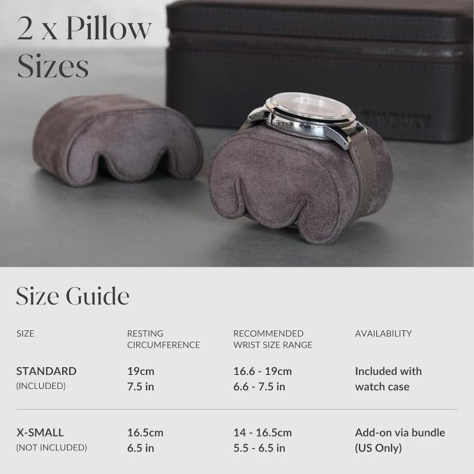TAWBURY 3 Watch Case Top-Grain Genuine Leather Travel Case Roll - Image 6