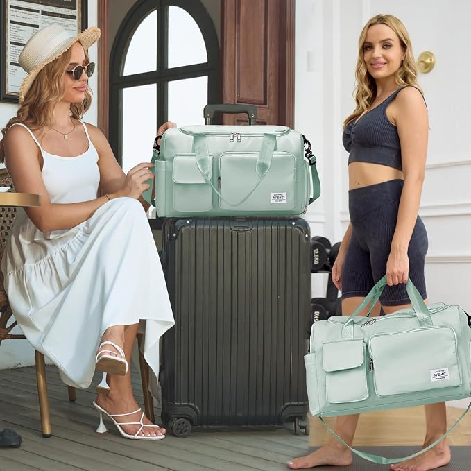 NPBAG Women Travel Duffel, Gym Workout Overnight Bag, Mommy Hospital Bag - Image 7