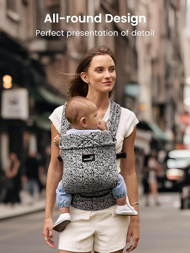 GROWNSY Baby Carrier Newborns to Toddlers, Ergonomic Baby Toddler Carrier Wraps - Image 4