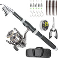 Fishing Rod, Telescopic Fishing Rod and Reel Combo, Collapsible Travel Fishing by Unknown