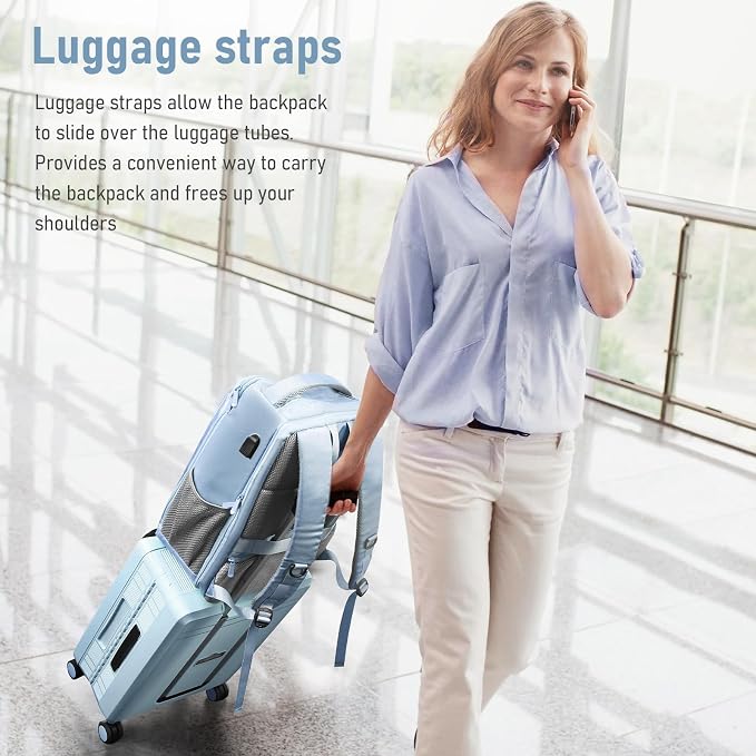 Travel Backpack, Business Anti Theft Slim Sturdy Laptops Backpack - Image 6