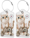 Set of 2 Cute Cats Luggage Tags by SNAPMADE