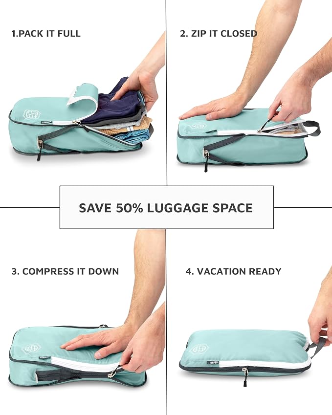 Large Compression Packing Cubes 6 Piece Set - Image 5