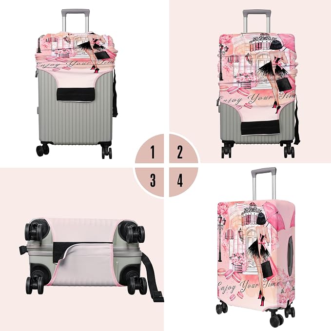 Travel Luggage Cover Suitcase Protector Fits 18-32 Inch Wheel Covers - Image 4