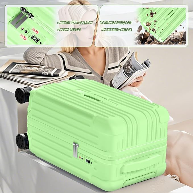 Krute Luggage Sets 2 Pieces PC+ABS Hardshell Suitcase - Image 4
