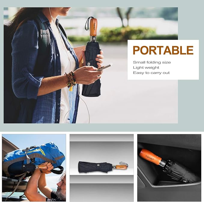 Lejorain Large Folding Golf Umbrella - Image 5