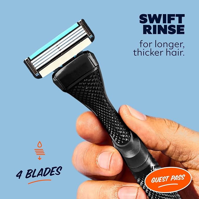 Dollar Shave Club | The Guest Pass Shave Set | 2 Swift Rinse Refill Cartridges - Image 5