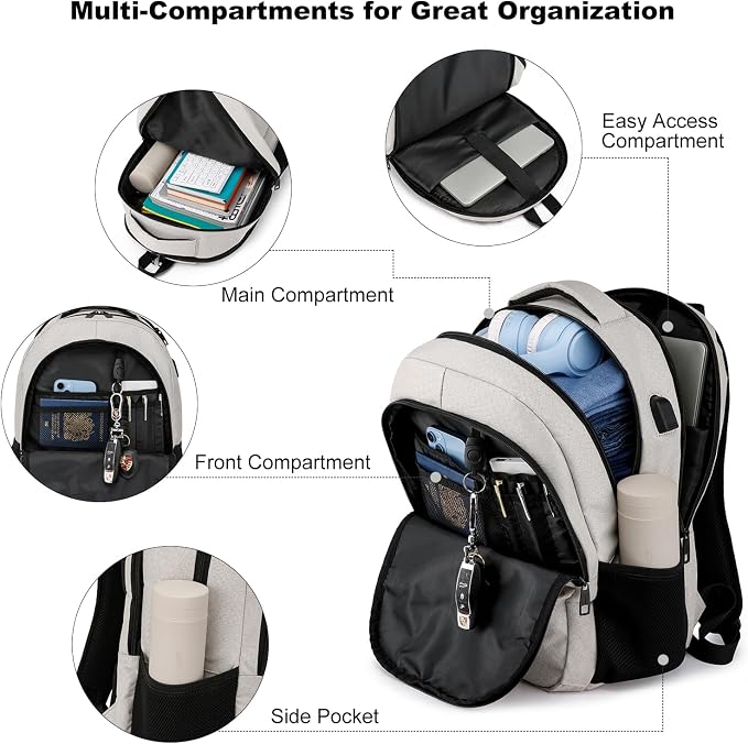 BIKROD Backpack for Girls Women, School Backpack for Teen Boys, Lightweight - Image 2