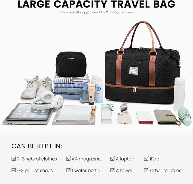 LOVEVOOK Travel Duffle Bag, Weekender Bags - Image 7