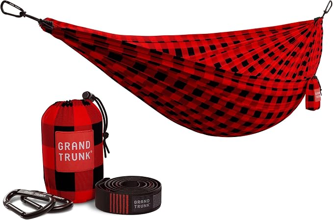Grand Trunk Double Deluxe Parachute Nylon Hammock - 500lb Capacity Camping by GrandTrunk