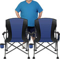 2 Pack Oversized Folding Camping Chair by LINGRONG