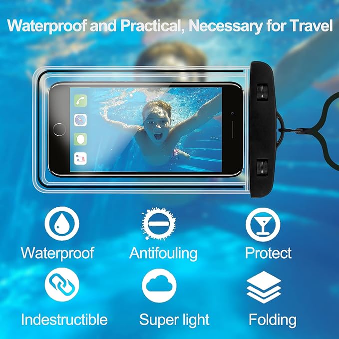 2-Pack Waterproof Phone Pouch，Waterproof Phone Case - Image 2
