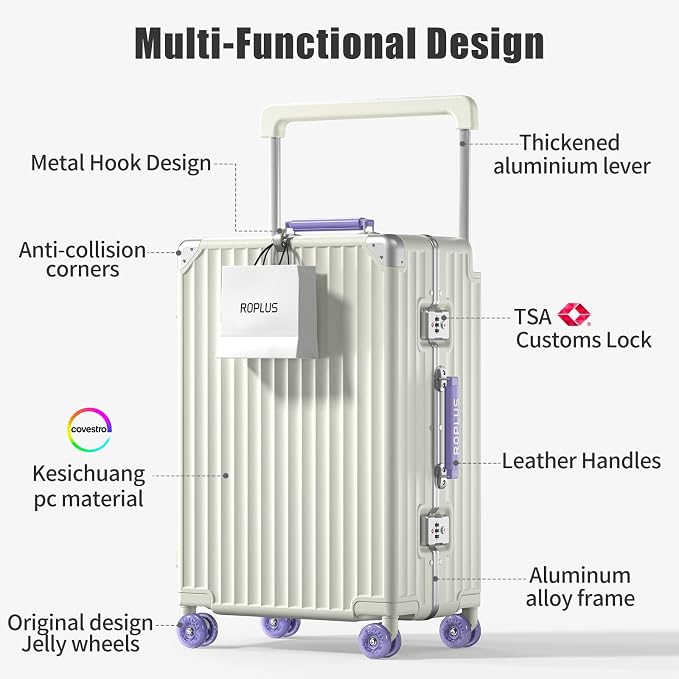Aluminium Frame Carry on Luggage - Image 2