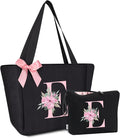 Vavabox Tote Bag, A-Z Initial Monogrammed Waterproof Tote Bag, Bridesmaid Gifts by Vavabox
