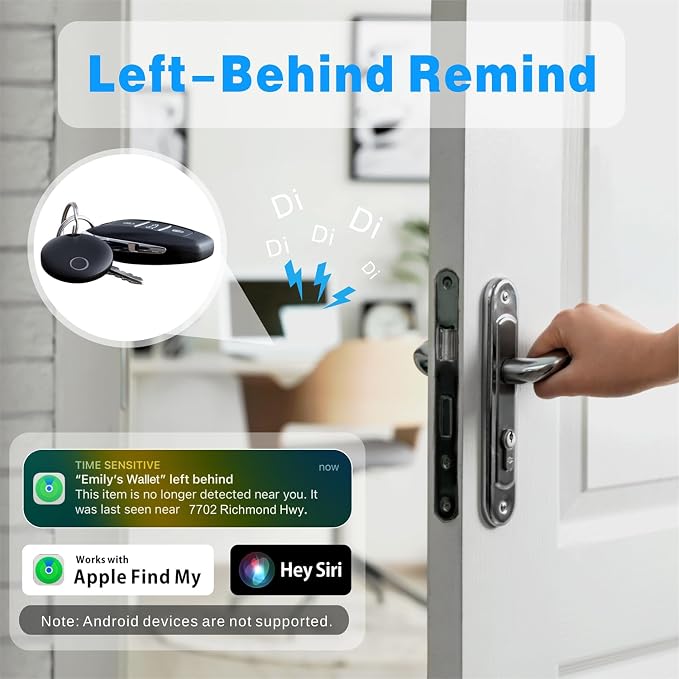 Air Tracker Tags-4 Pack, Smart Bluetooth Tracker Works - Image 3