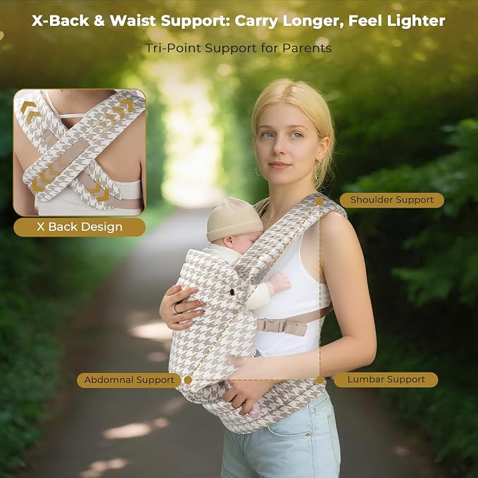 CycleMore Ergonomic Baby Carrier Newborn to Toddler - Image 6