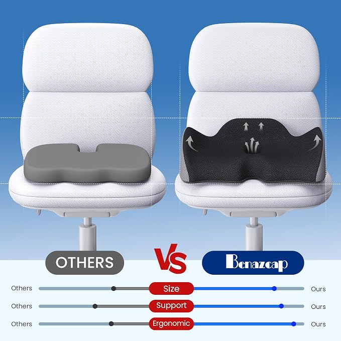 Benazcap Large Pressure Relief Seat Cushion - Image 5