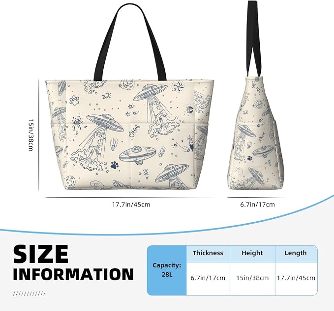 Beach Bag for Women Beach Tote Bag Waterproof Sandproof Large Bags - Image 4