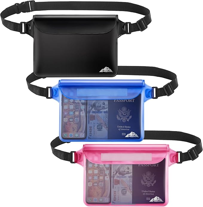 HEETA Waterproof Fanny Pack, Waterproof Pouch Dry Bag 2/3/4 Pack by HEETA
