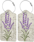 2 Pcs Purple Lavender Luggage Tags by SNAPMADE