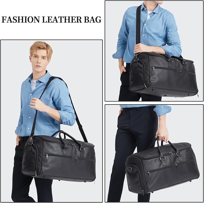 Carry On Garment Bag for Travel, Convertible Travel Garment Bag for Men Women - Image 6