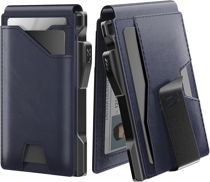 typecase Tactical Wallet for Men Card Holder: Pop Up Card Case, Genuine Leather by typecase