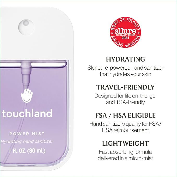 Touchland Power Mist Hydrating Hand Sanitizer Spray, BLOSSOM 5 Set, 1 FL. OZ. - Image 8