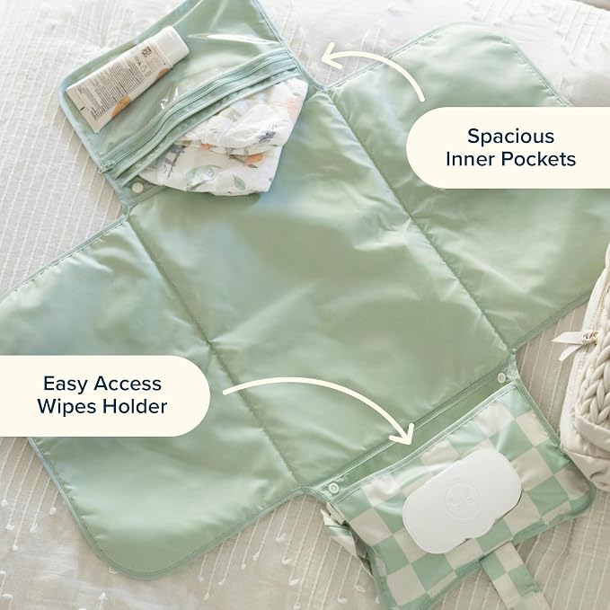 Tiny Twinkle Portable Diaper Changing Pad | Foldable Waterproof Changing Mat | - Image 5