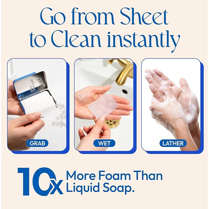 FOMIN - Antibacterial Paper Soap Sheets Tin - Image 2