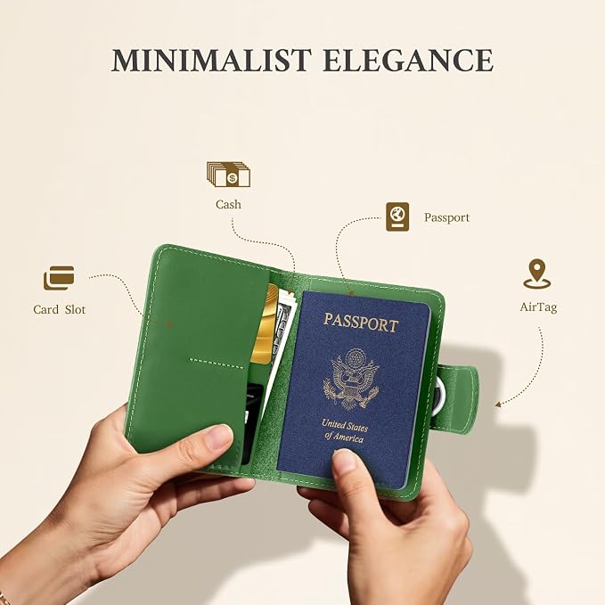 ALLIVE Rfid Passport Holder for Travel, Rfid Passport Cover Wallet, Genuine - Image 6