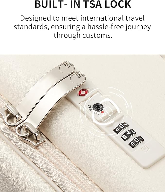 aji Expandable Top Opening Carry On Luggage Airline Approved, 20 Inch - Image 10