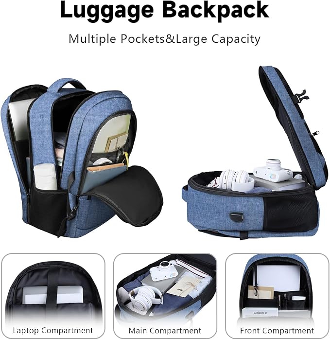 Lapsouno Travel Laptop Backpack, Travel Backpack, TSA Laptop Backpack, 15.6 - Image 2