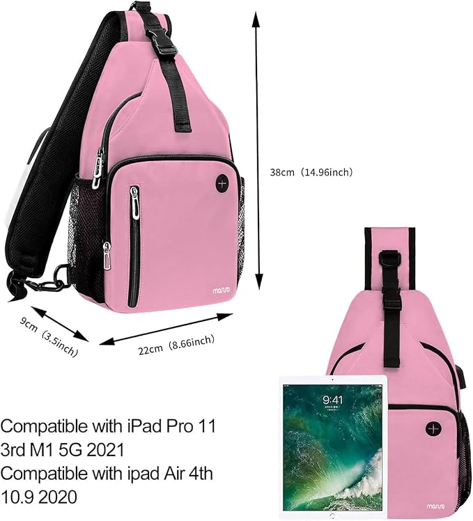 MOSISO Sling Backpack Bag, Crossbody Shoulder Bag Travel Hiking Daypack Chest - Image 5