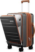 LUGGEX Carry On Luggage 22x14x9 Airline Approved, Expandable Polycarbonate by LuggeXLUGGAGE