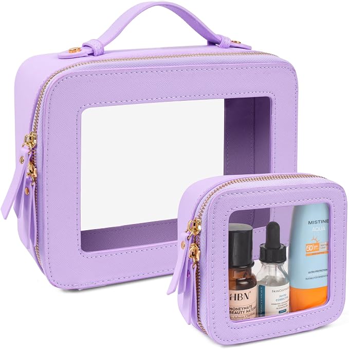 LETGO Clear Makeup Bags Set by LETGO