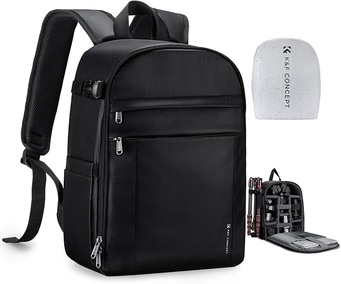 K&F CONCEPT Camera Backpack Bag, Professional DSLR/SLR/Mirrorless Camera Bag by KFCONCEPT