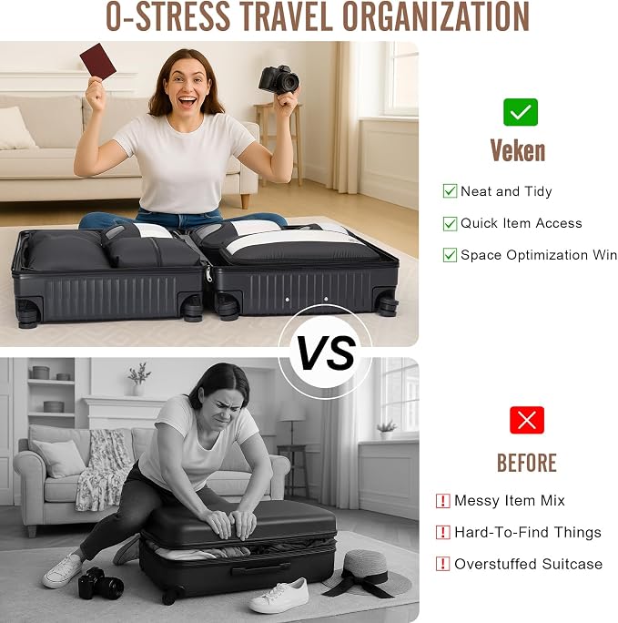 Veken 10 Set/8 Set Packing Cubes - Image 9