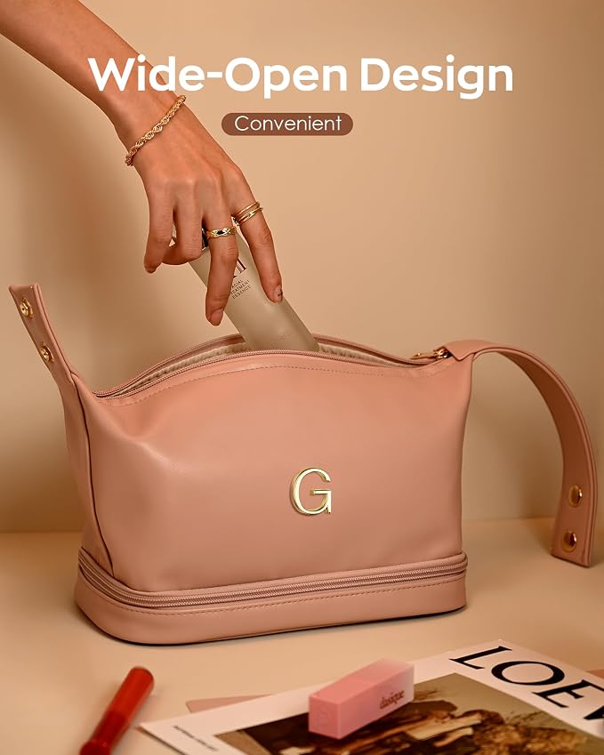 Engagement Gifts-Initial Makeup Bag - Image 3