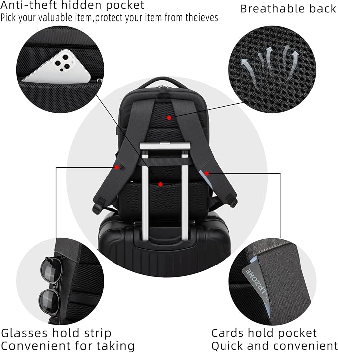 DUSLANG 17 Inch Laptop Backpack - Image 4