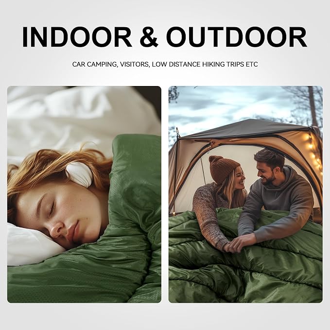 Sleeping Bags for Adults Cold Weather, Waterproof, Lightweight Camping Sleeping - Image 9