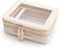 Aveniee Clear Makeup Bags, Double Layer Cosmetic Case by Aveniee
